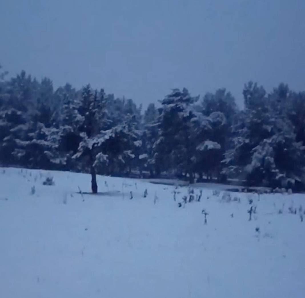 3 ilimiz beyaz örtüyle kaplandı! Kar kalınlığı 26 santimetre 25